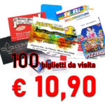Offerta 100 Biglietti da Visita 10.90€